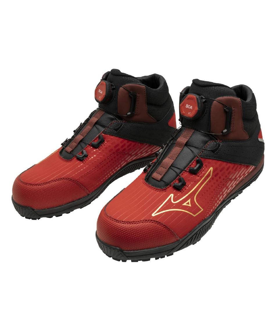 ［レア美品］BANZAI / FIREBALL II ミズノ(MIZUNO) 安全靴 オールマイティTD2 81H BOA F1GA2510