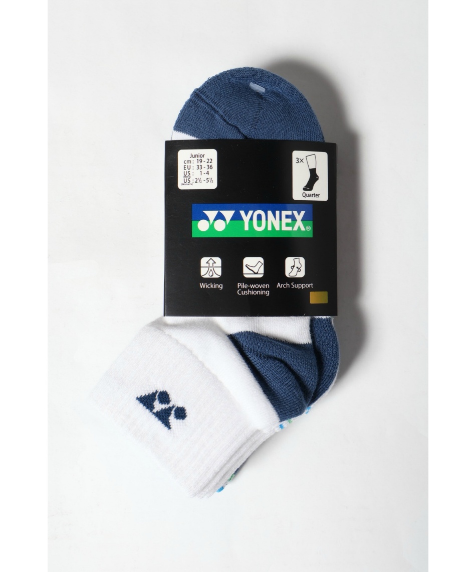 【007様専用】YONEX 3足 ジュニアソックス19-22cm 19122JY : ヨネックス YONEX ジュニア アンクルソックス（3足