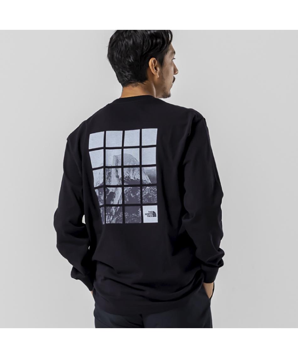 Tシャツ 長袖 ハーフドーム ウィンドウ 長袖 T NT82546-K 【国内正規品
