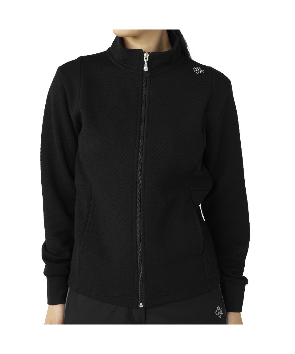 獲得ポイント75pt 15% OFF/SALE 【送料無料】マリクレール(marie claire) ゴルフウェア ブルゾン ジャージブルゾン 735-252 【2025年秋冬モデル】 レディース BK L