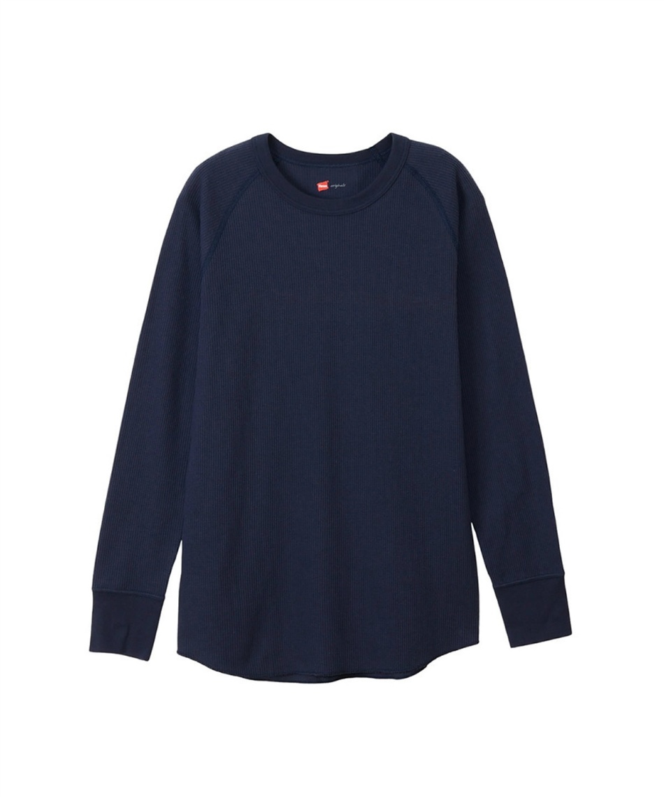 ヘインズ(Hanes) Tシャツ 長袖 ワッフルクルーネックロングスリーブT
