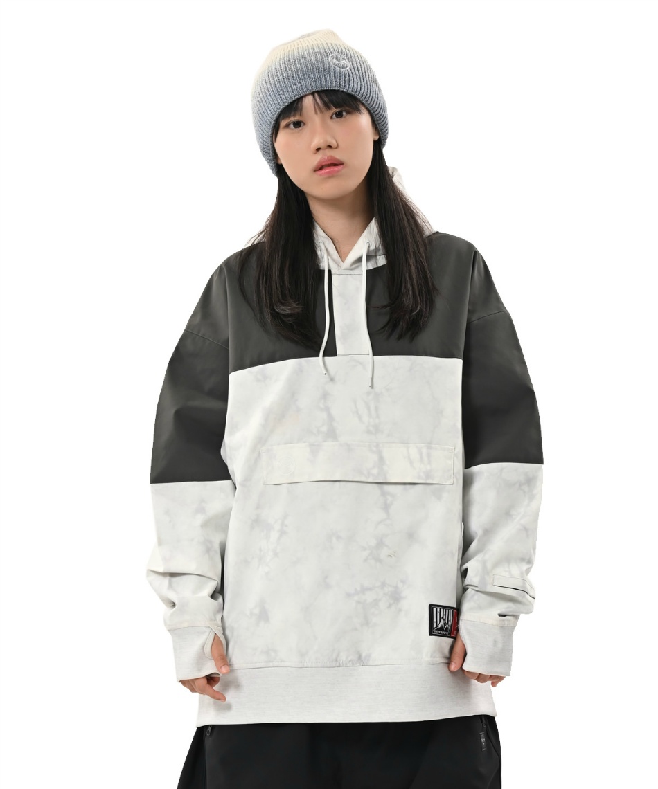 l|Cg158pt yzAZ(ANTHEM) Xm[{[hEFA WPbg SHOULDER PATCH HOODIE V_[pb`t[fB[ AN2505 y25-26 2026fz Y fB[X SNOWY DIE L