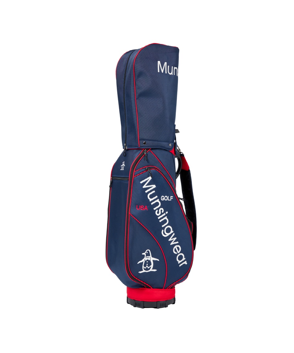 【2025モデル】マンシングウェア MG5FCB02M キャディバッグ ファブリックモデル グレー  Munsingwear GY00 25p マンシング(Munsingwear) キャディバッグ 大口径キャディバッグ