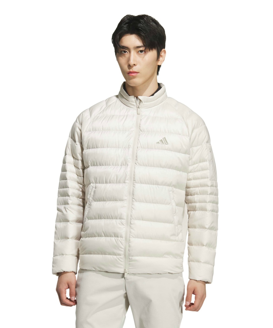 獲得ポイント240pt 【送料無料】アディダス(adidas) ゴルフウェア ブルゾン アームポケット付き フルジップ ダウンジャケット JVU96 【国内正規品】【2025年秋冬モデル】 メンズ アルミナ J/M