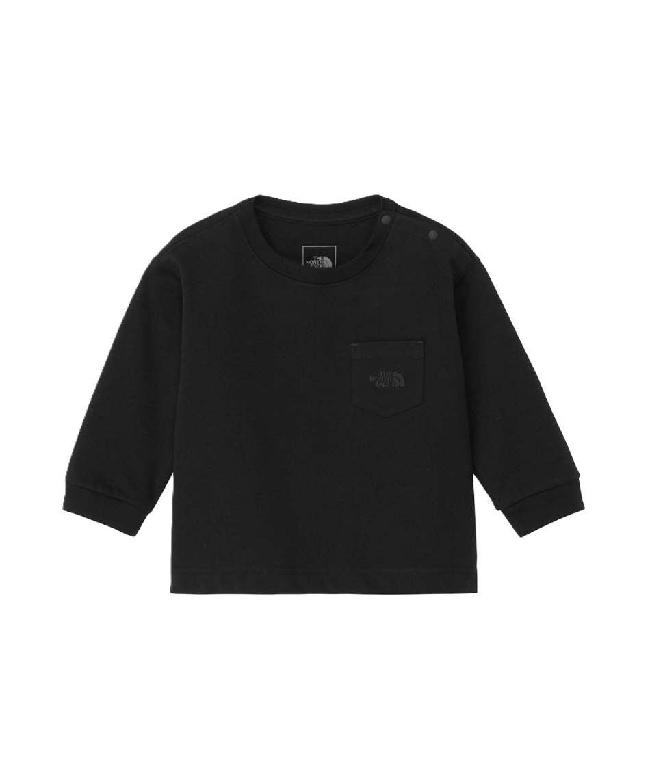 Tシャツ 長袖 ベビー ロングスリーブポケットロゴティー NTB82526-K