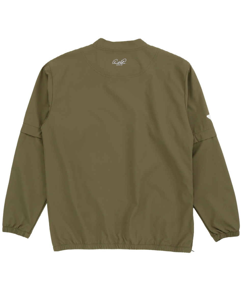 ゴルフウェア ブルゾン 2WAY ストレッチプルオーバージャケット