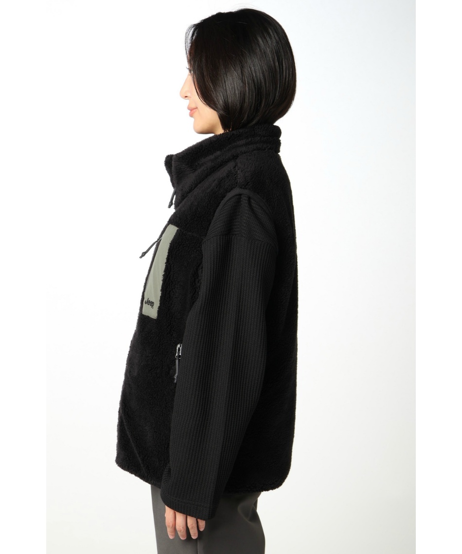 【完売品】jeep ダウンベスト フリース アイボリー セット Mサイズ jeep ダウンベストの通販