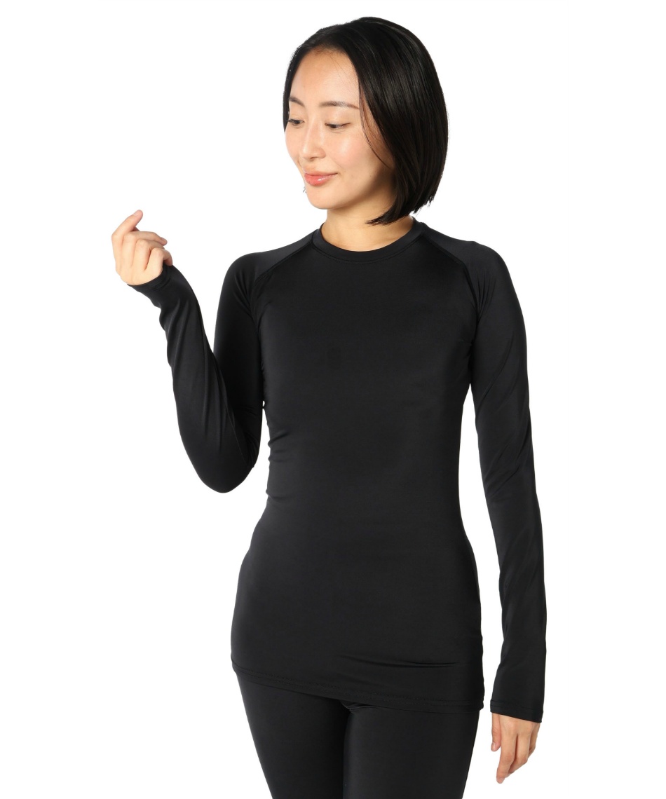 アンドライフ(&life) アンダーウェア 長袖 F クルーネック Sアンダー