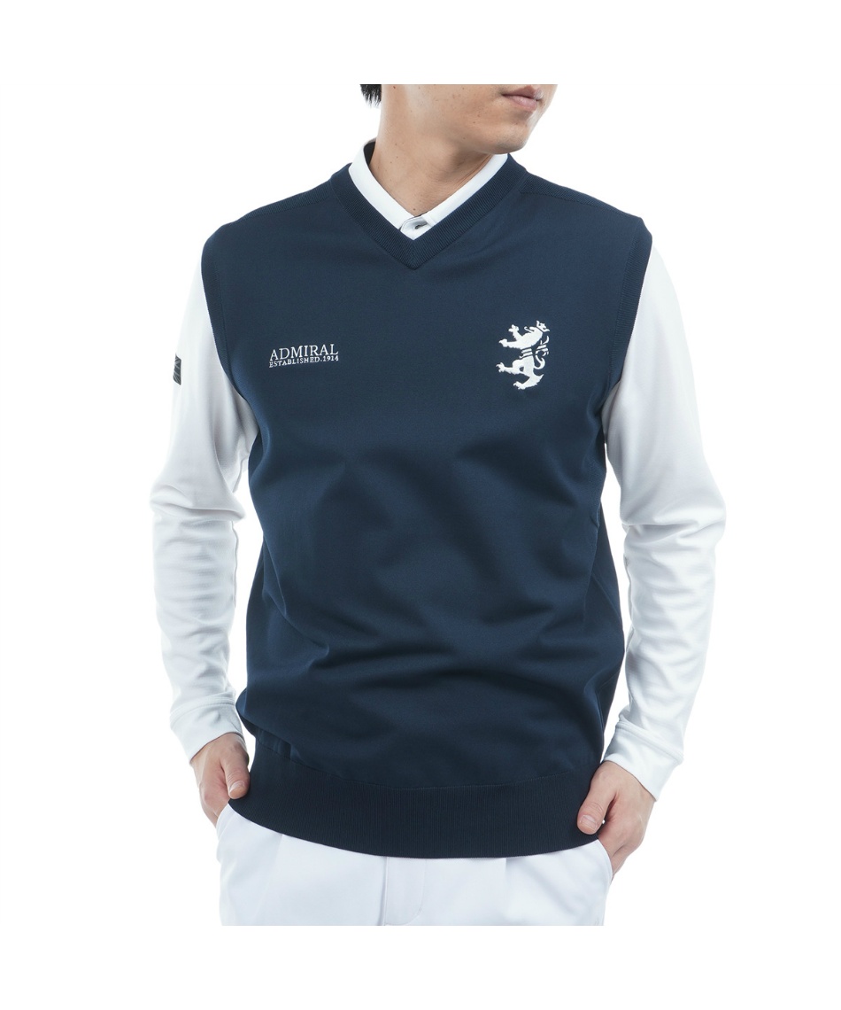 アドミラル(Admiral) ゴルフウェア ニットベスト パフォーマンス浅V