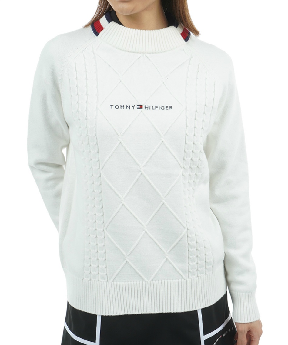 l|Cg165pt yzg~[qtBK[St(TOMMY HILFIGER GOLF) StEFA Z[^[ }V}^b`P[unClbNjbg THLA582 y2025NH~fz fB[X WHT M