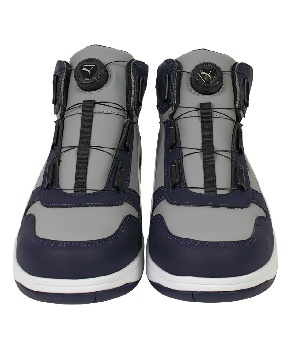 プーマ安全靴#63.221 25.5cmフロントコートグレーディスクミッド プーマ(PUMA) 安全靴 FRONTCOURT フロントコート ディスク ミッド