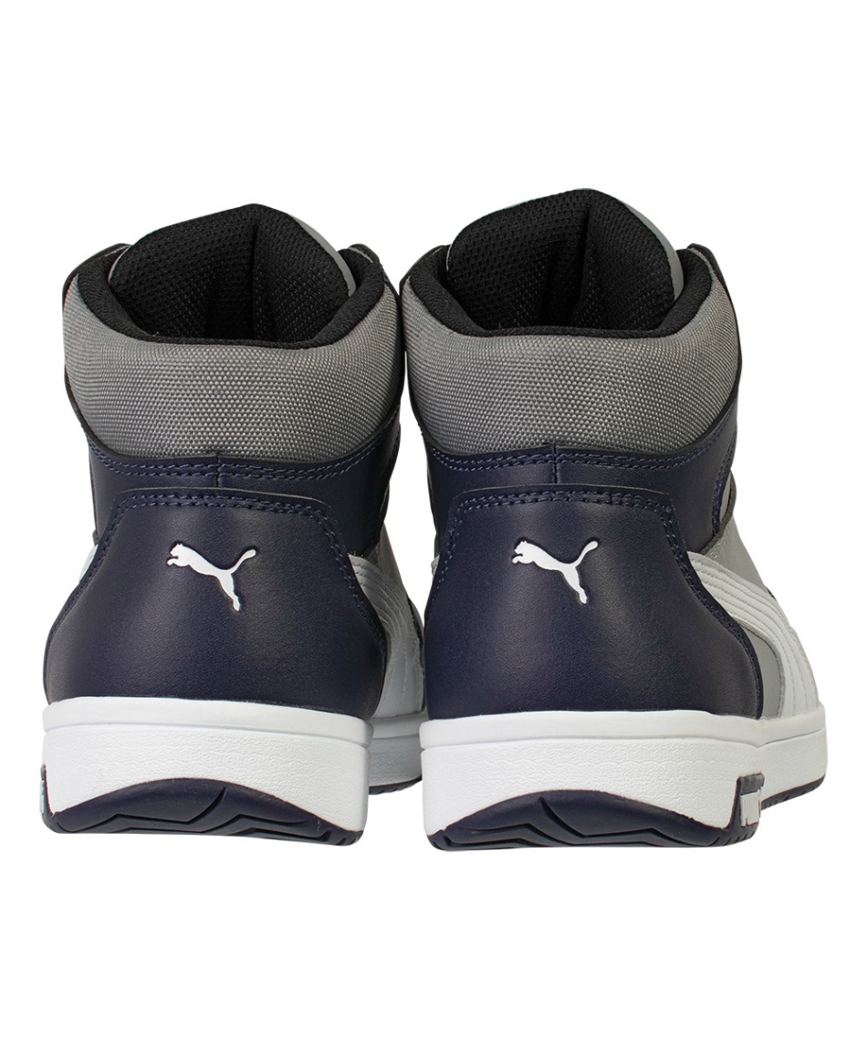 上*也様 PUMA 安全靴 フロントコート ディスクミッド グレー/ネイビー プーマ(PUMA) 安全靴 FRONTCOURT フロントコート ディスク ミッド