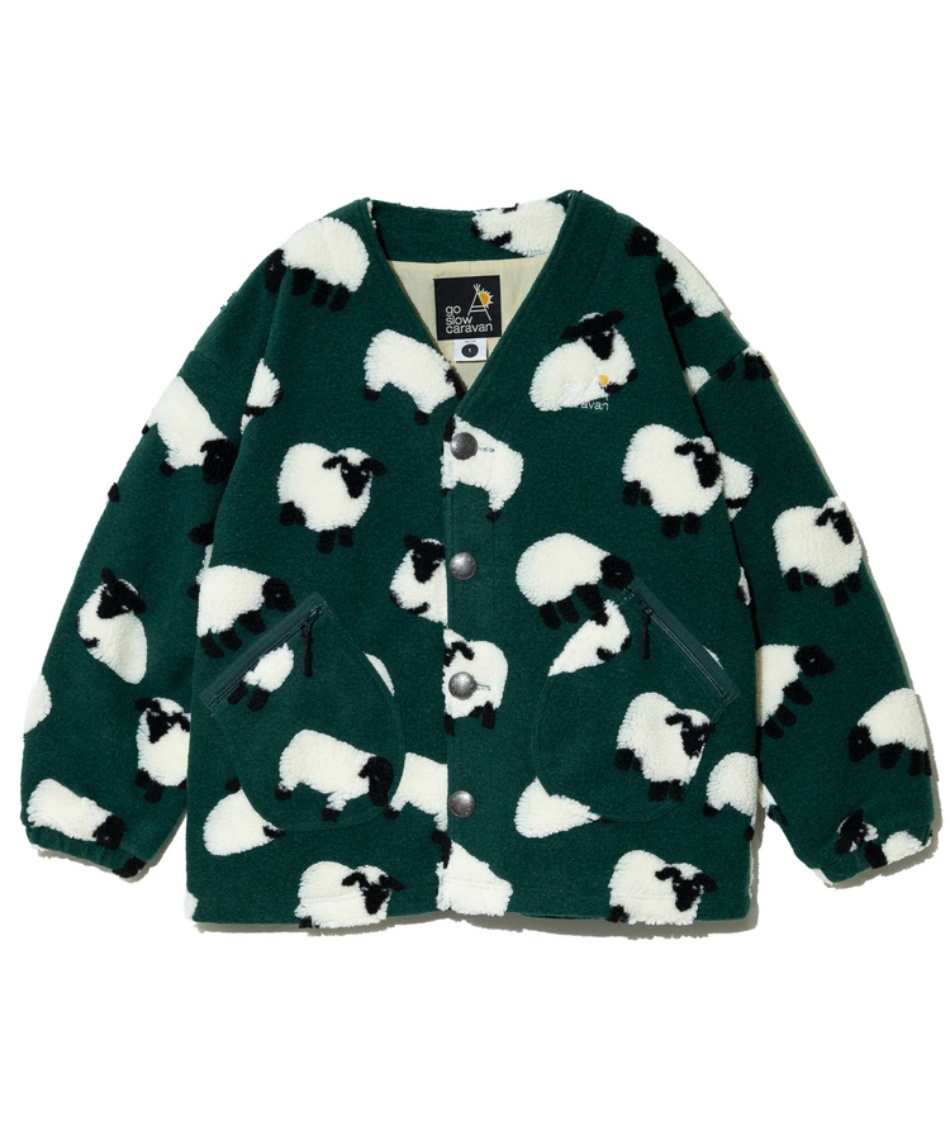 フリース ジャケット オリジナルジャガードボアコンチョカーデ 350216