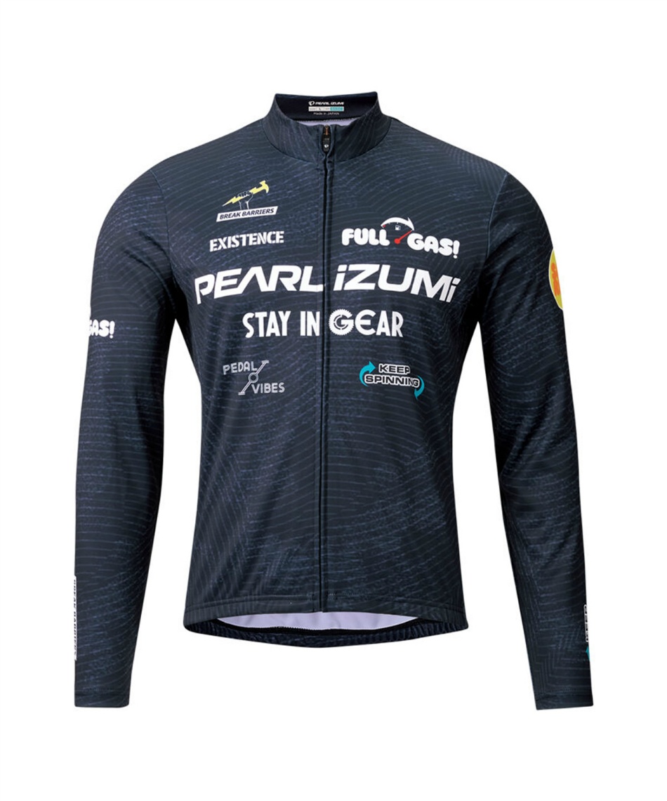 サイクルジャージ プリント ジャージ ベーシックフィット 3455-BL 【ご