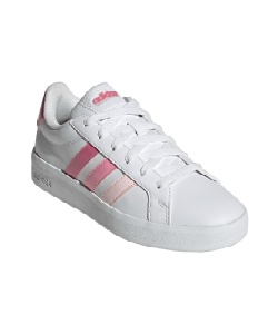 �l���|�C���g50pt �y���������z�A�f�B�_�X(adidas) �W���j�A�X�j�[�J�[ �O�����h�R�[�g3.0�W���j�A Grand Court 3.0 Junior KJ4368 ONE93 WH�^PI 23�D5