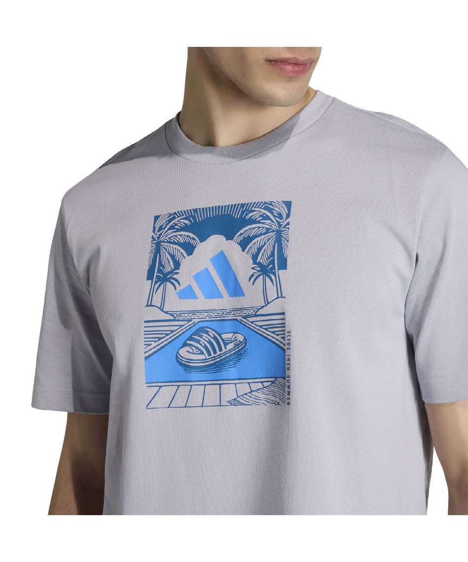 Tシャツ 半袖 SUMMER SLIDES RELAX GRAPHIC T-SHIRT JZ5003 P2742