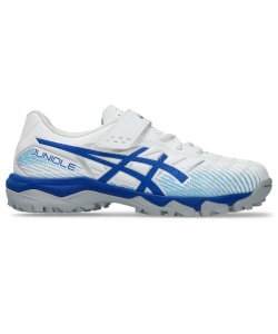�l���|�C���g885pt 15% OFF�^SALE �y���������z�y2��12�������z�� �A�V�b�N�X(asics) �T�b�J�[ �g���[�j���O�V���[�Y JUNIOLE 7 JR TF 1104A056-100 �W���j�A 100�iWH�^BL�j 18�D0