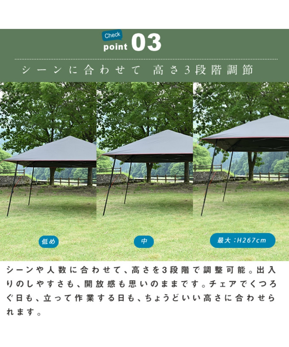 ワンタッチタープ インスタントバイザーシェード IV LDR 2253787