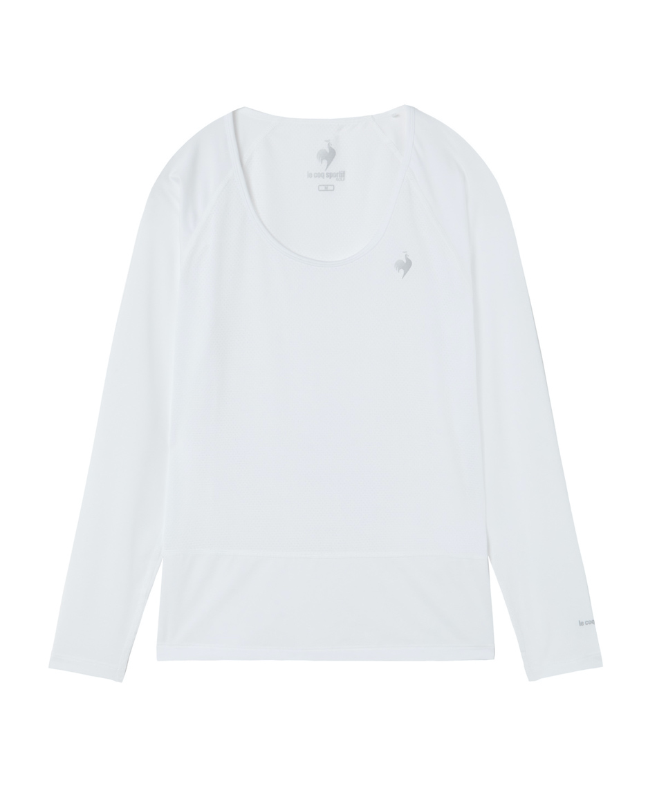 �l���|�C���g50pt �y���������z���R�b�N�X�|���e�B�t(le coq sportif) �S���t �A���_�[�E�F�A ���� �N���[�l�b�N���b�V���A���_�[�V���c LG6SUD01L �y2026�N�t�ă��f���z ���f�B�[�X WH00 M