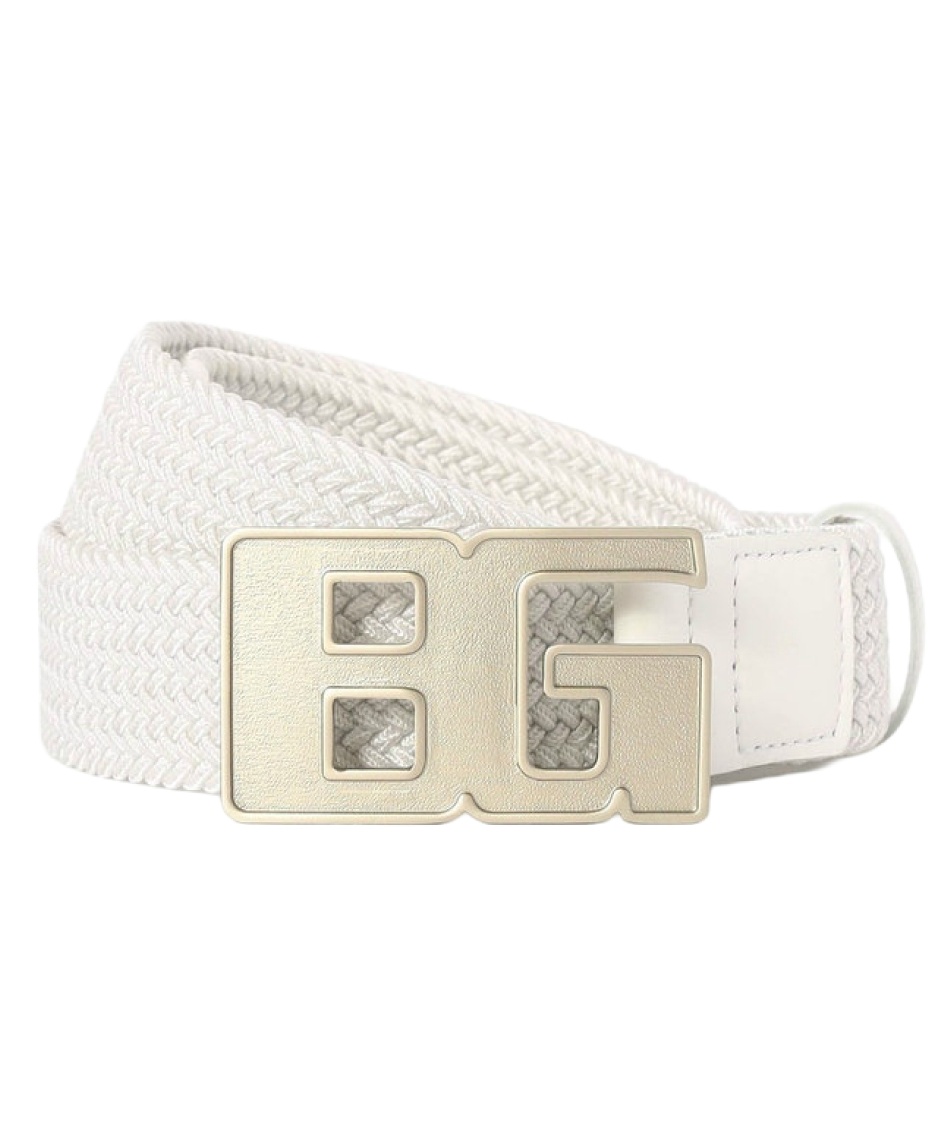 【BRIEFING】ホワイトレザーゴルフベルト＊メンズベルト＊ブリーフィング ブリーフィング(BRIEFING) ゴルフ ベルト MS BG BUCKLE MESH BELT
