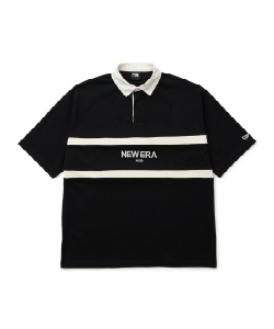 �l���|�C���g1005pt 15% OFF�^SALE �y���������z�j���[�G��(NEW ERA) �|���V���c ���� SS OS RUGBY SHIRT ASH 14856651 �y�������K�i�z �����Y �u���b�N L