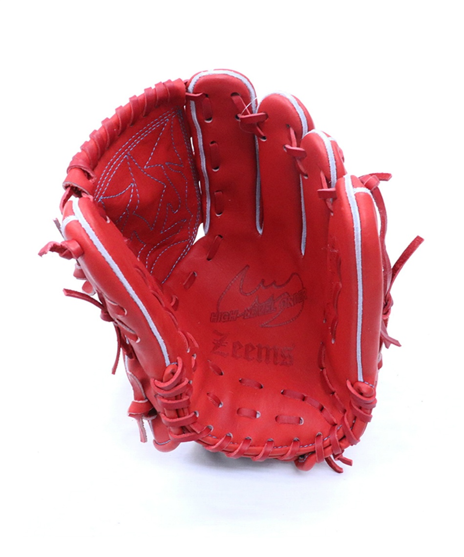 Zeems 硬式グローブ 赤色 ジームス(Zeems) 野球 硬式グローブ 投手用 三方親限定PB 投 532PB