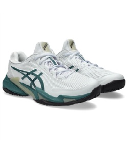 �l���|�C���g200pt �y���������z�y7��23�������z �A�V�b�N�X(asics) �e�j�X�V���[�Y �I�[���R�[�g�p �R�[�gFF3 AC 1041A370-107 �����Y WH�^FTEAL 26�D0