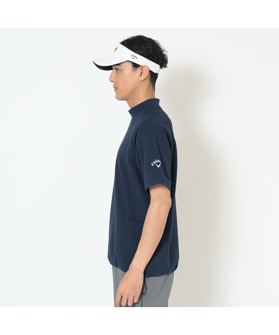 ゴルフウェア 半袖シャツ ポンチ半袖モックネック C26234106