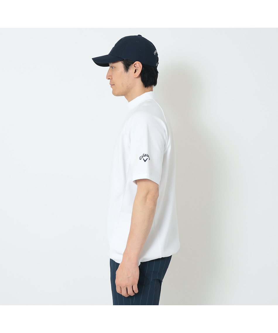 ゴルフウェア 半袖シャツ ポンチ半袖モックネック C26234106