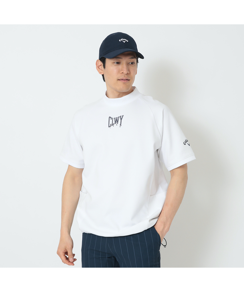 ゴルフウェア 半袖シャツ ポンチ半袖モックネック C26234106