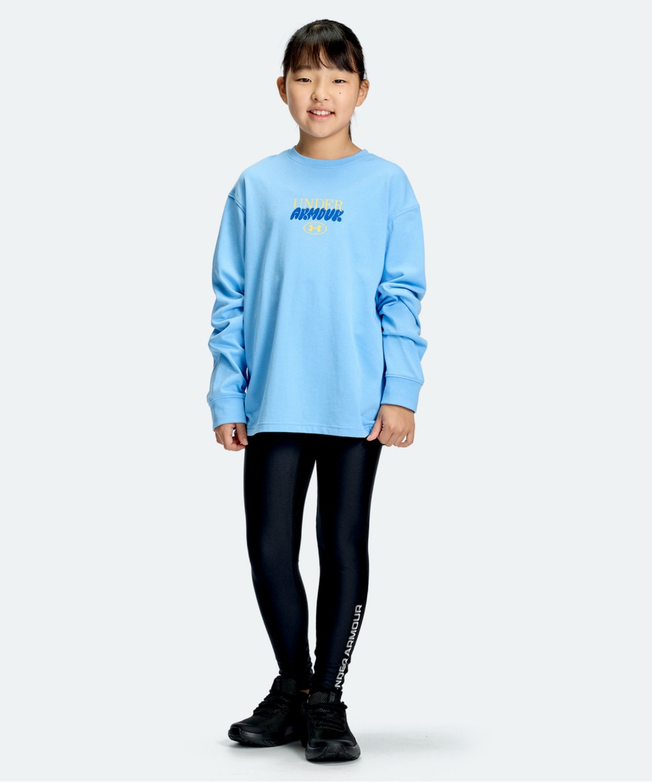 Tシャツ 長袖 UAヘビーウエイト コットン グラフィック ロングスリーブ