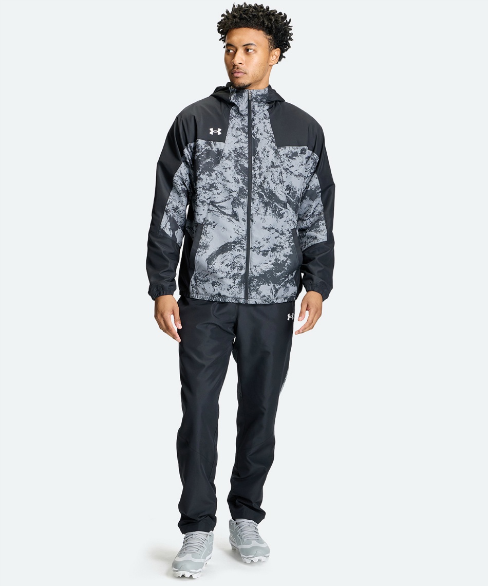 野球 ウインドブレーカージャケット UA YARD TRICOT WOVEN FULL-ZIP