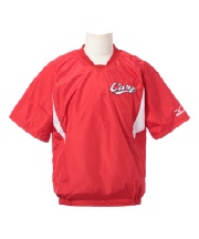 ミズノ(MIZUNO) 野球 半袖ウインドブレーカージャケット 半袖Vジャン