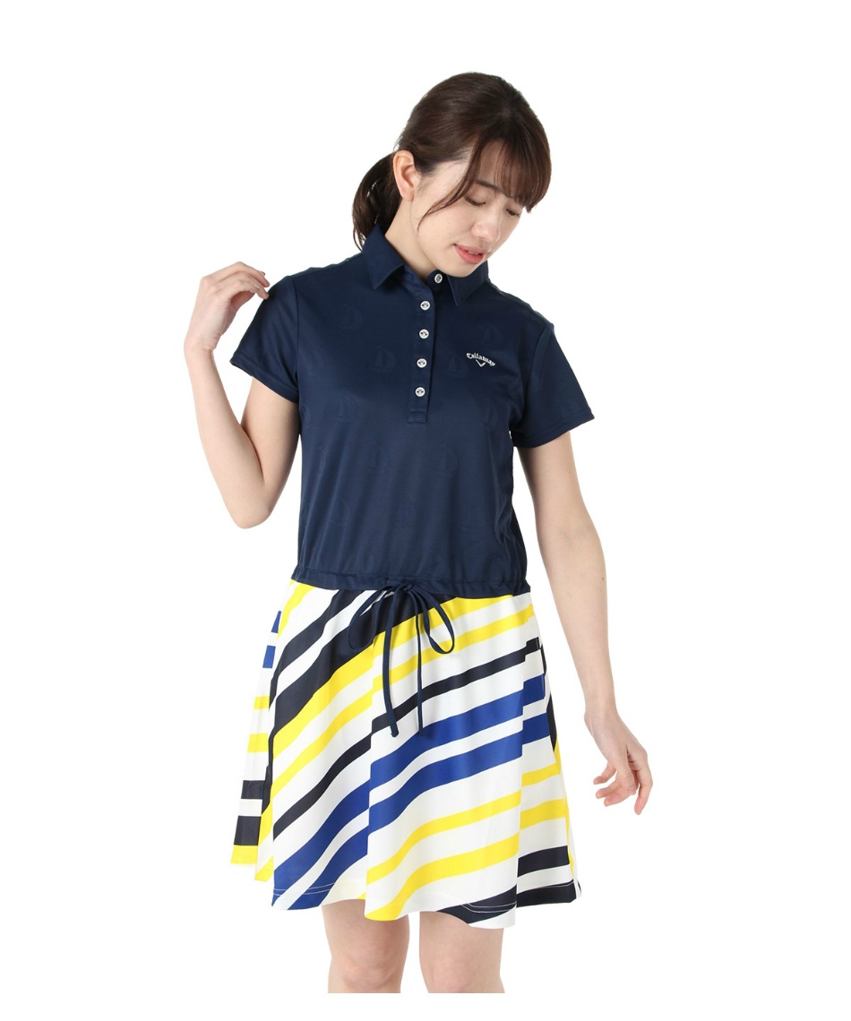 キャロウェイ Callaway ゴルフウェア ワンピース ヨット柄ジャガード 241 国内正規品 19年春夏モデル スポーツ用品ならヒマラヤオンラインストア 公式