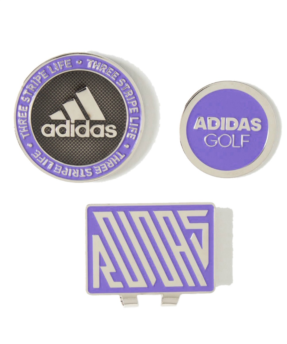 アディダス(adidas) ゴルフ マーカー 2個セット CORE 2WAY