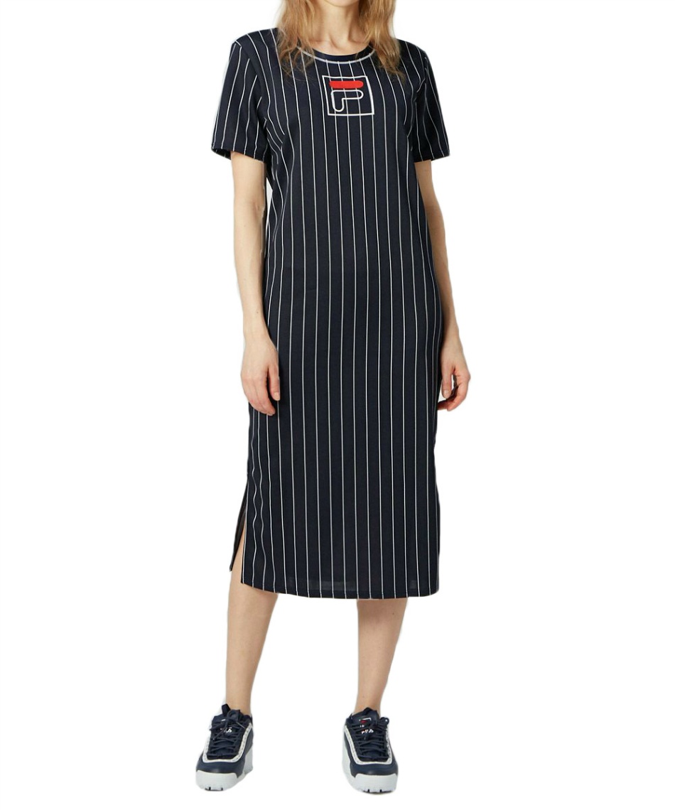 フィラ Fila ワンピース ストライプ 半袖ロングワンピース 2724 スポーツ用品ならヒマラヤオンラインストア 公式