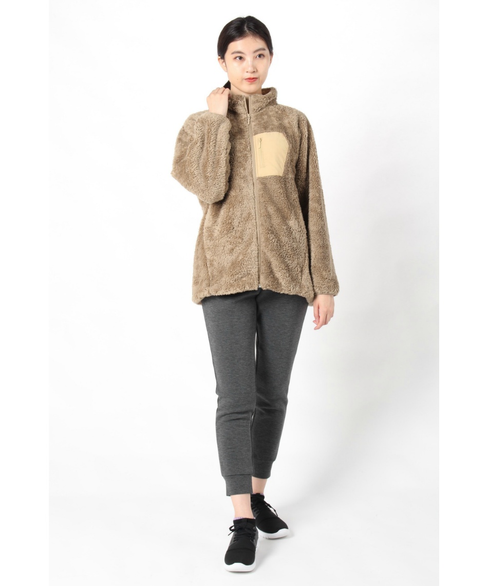 ボア ボア・シェルパジャケット F ウーブンポケットフルジップボアJK