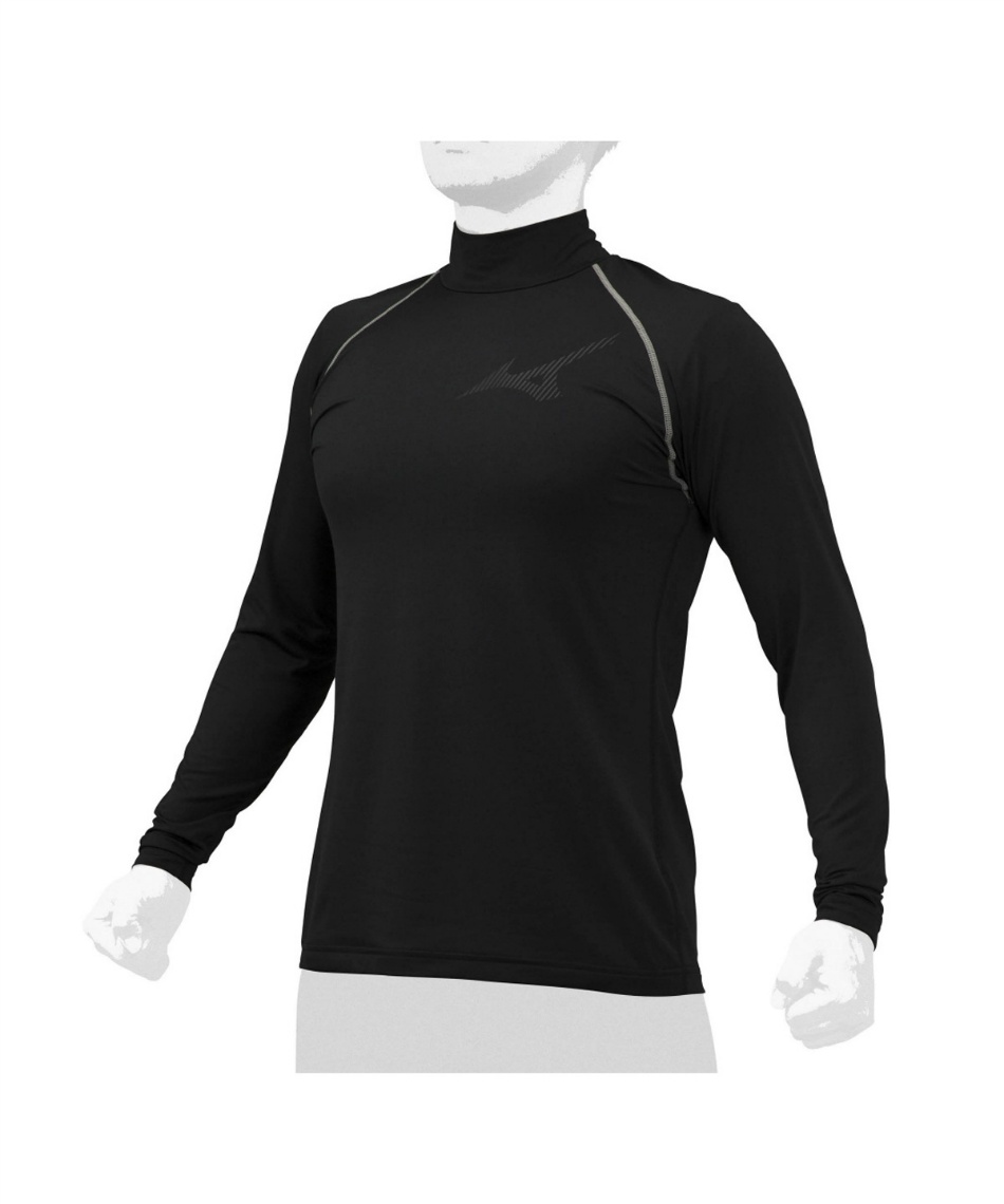 野球 アンダーシャツ 長袖 裏起毛 アンダーハイネック 12JA2P1209