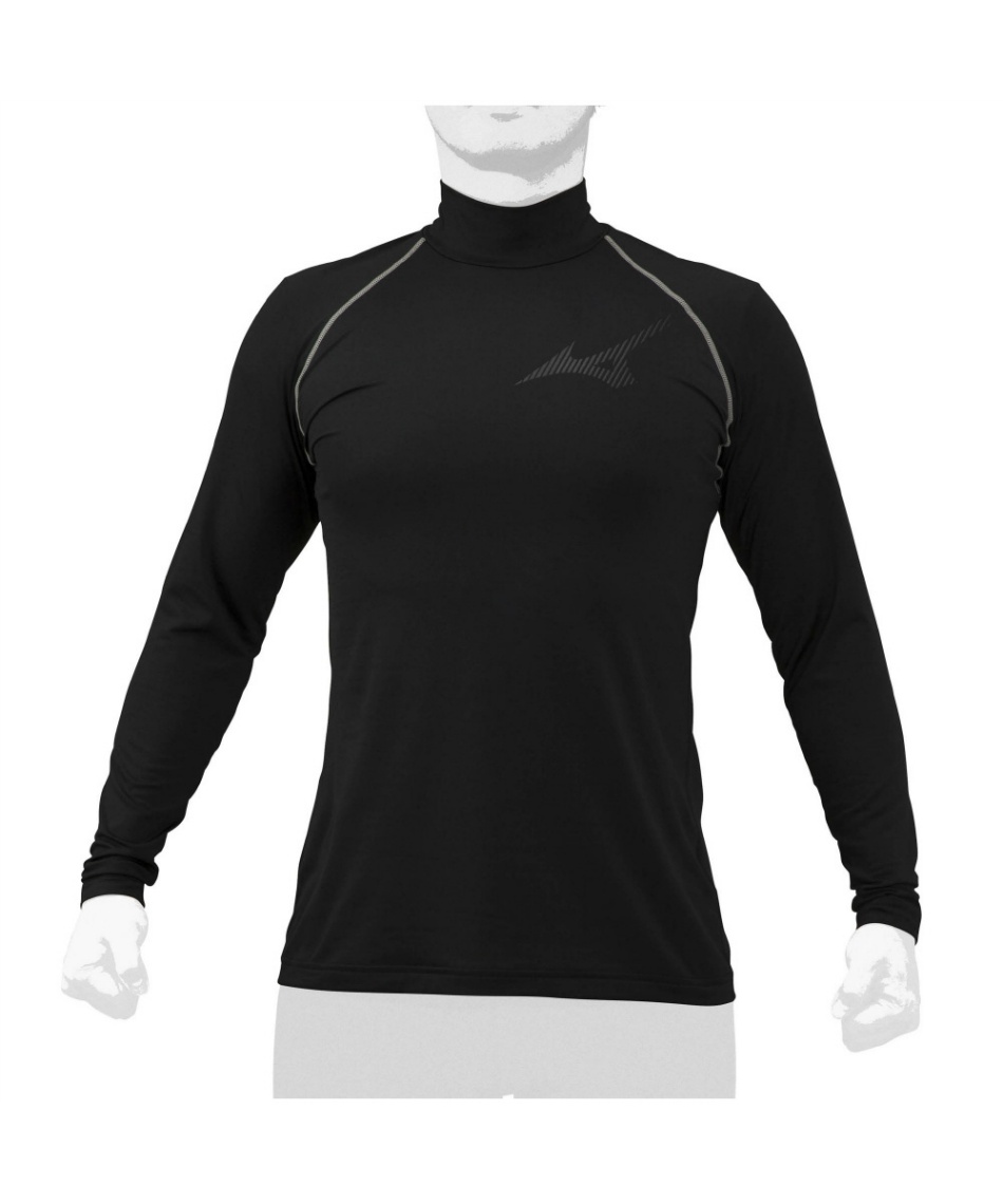 野球 アンダーシャツ 長袖 裏起毛 アンダーハイネック 12JA2P1209