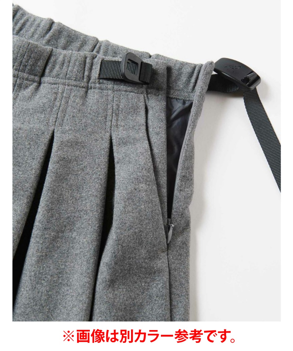 グラミチ(Gramicci) ロングスカート WOOL PLATED SKIRT ウールプレイ