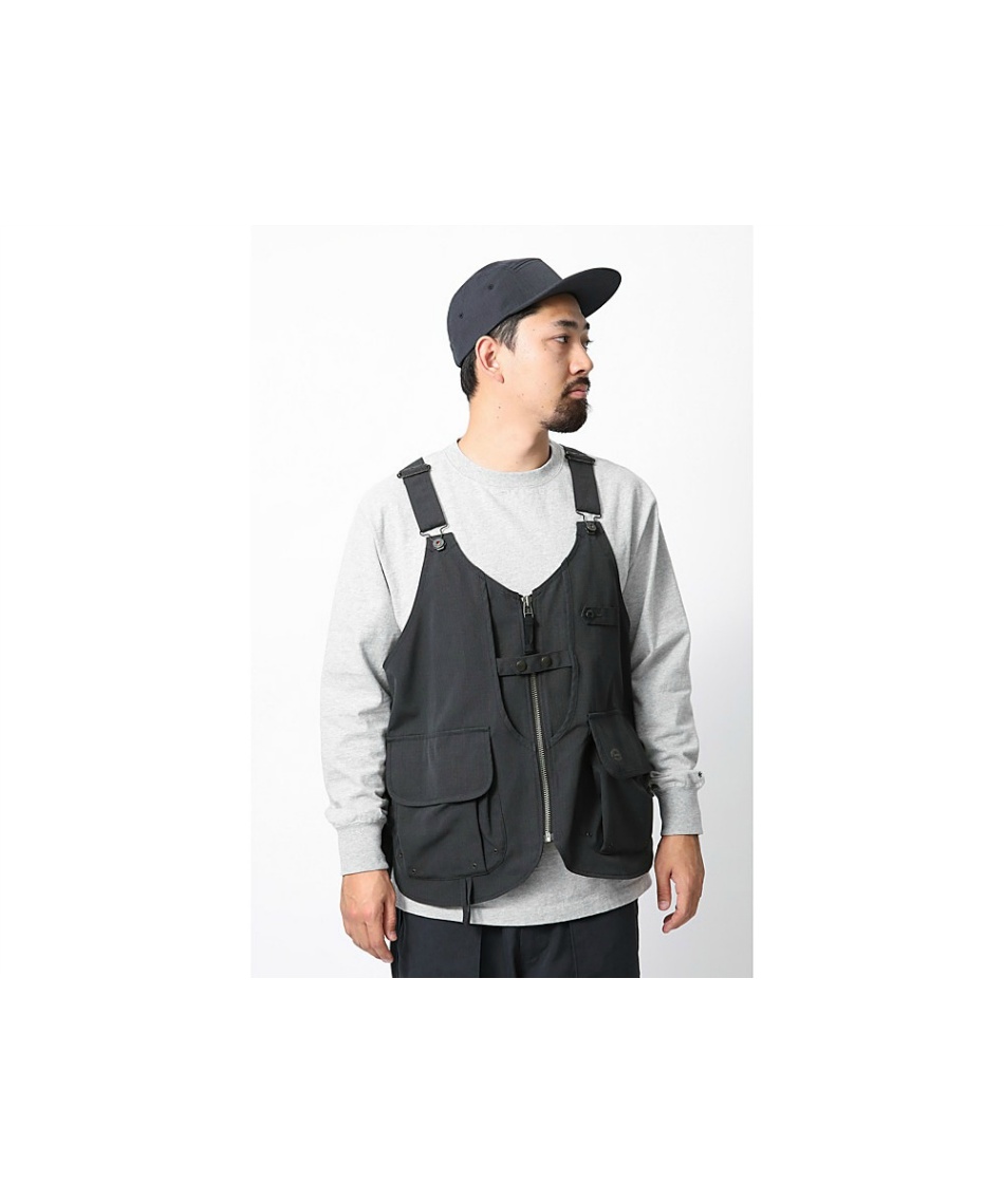 peak / TAKIBI VESTベスト/S/コットン/BLK/無地/JK-22AU102 スノーピーク(snow peak) ベスト TAKIBI Vest JK-22AU102 BK