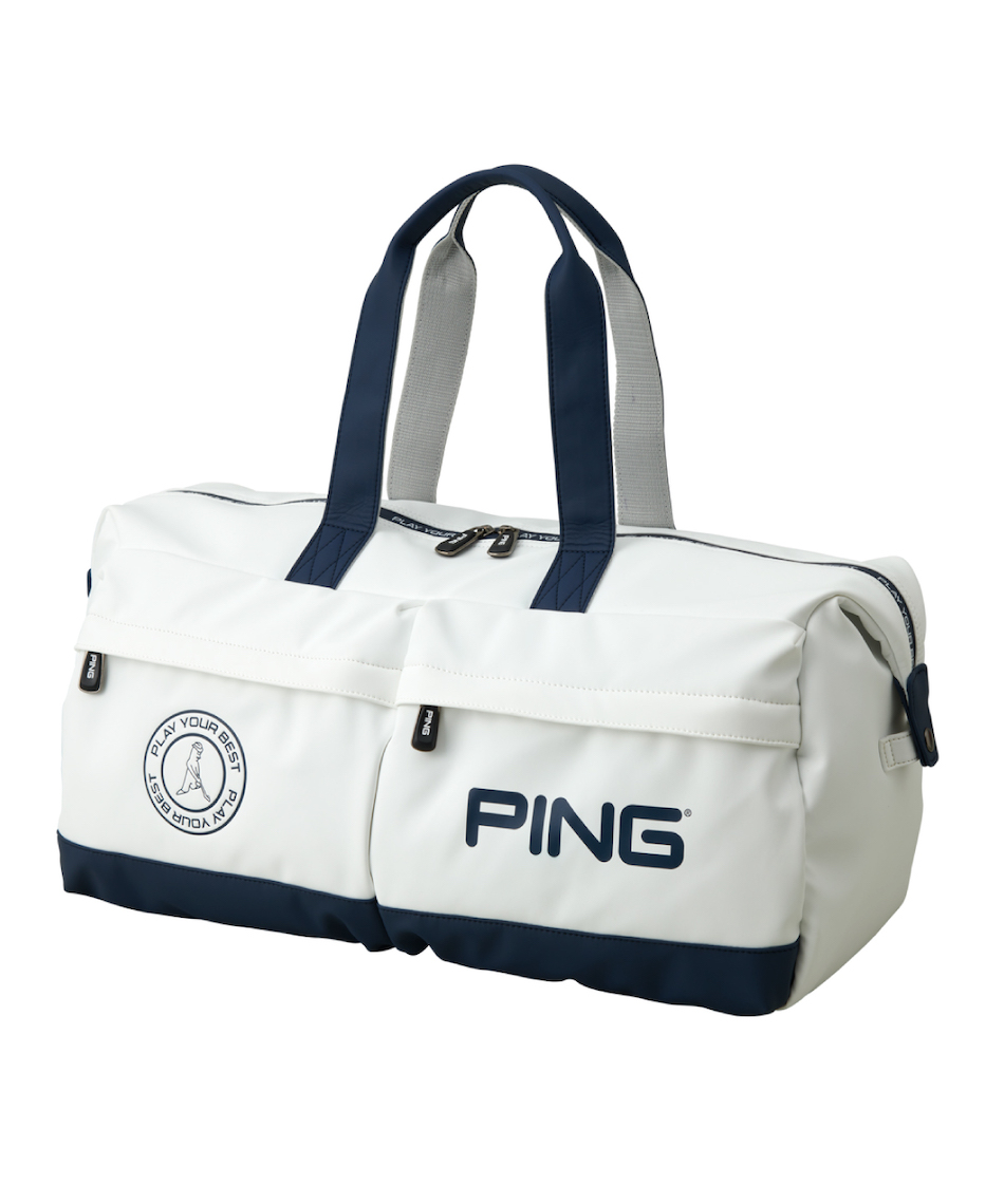 ピン PING ボストン バッグ ホワイト ネイビー ピン PING ボストン バッグ ホワイト ネイビー 【公式通販】