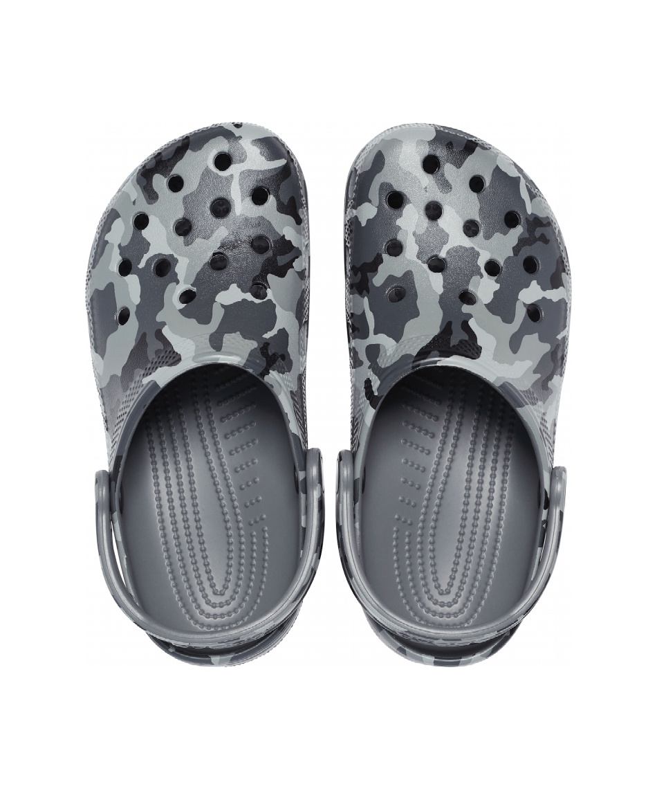 ばんちょう！ Crocs Classic Printed Camo Clog Mens Sandals Beige Green