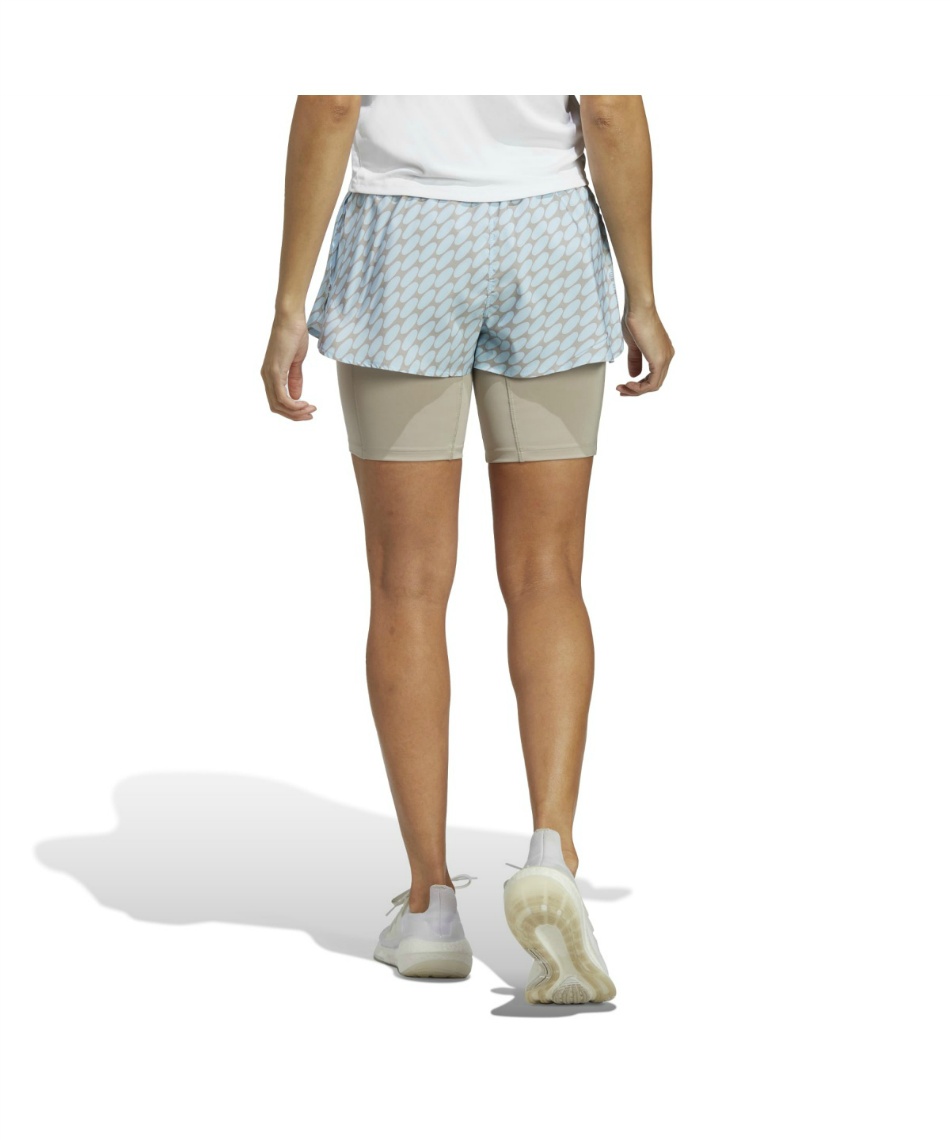 ショートパンツ マリメッコ ランアイコン 3バーロゴ 2-in-1 ランニング