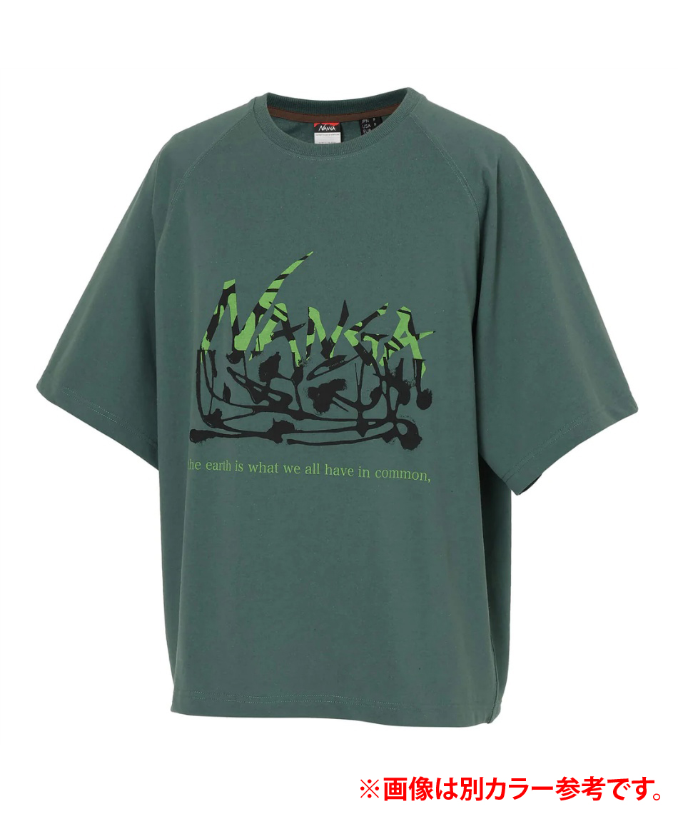 ナンガ(NANGA) Tシャツ 半袖 エコハイブリッドドリッピングフォレスト