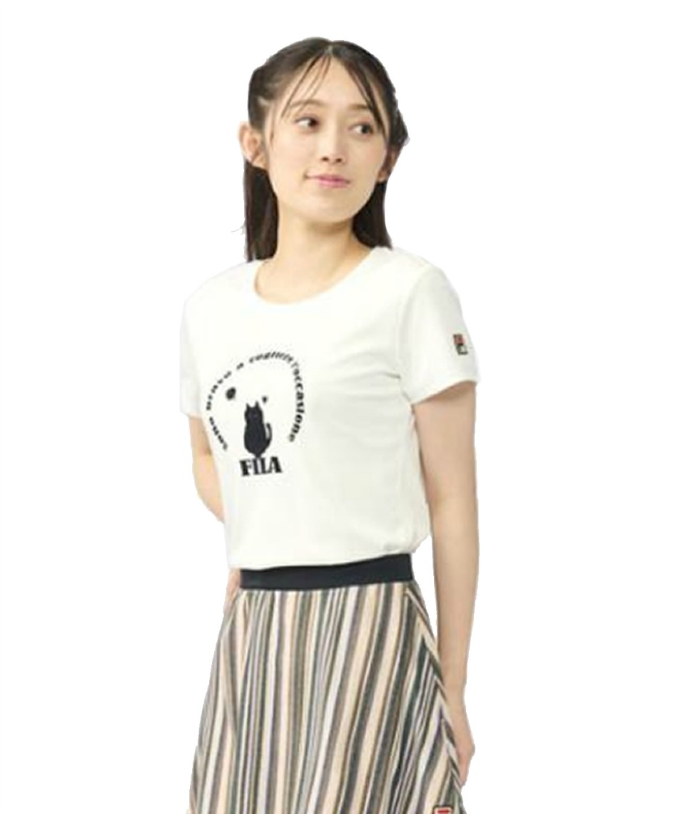 フィラ(FILA) テニスウェア Tシャツ 半袖 グラフィックTシャツ