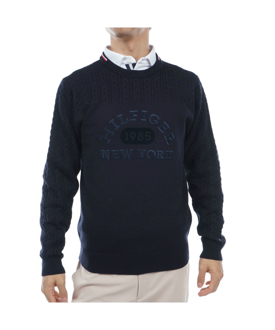 新品 トミーヒルフィガーゴルフクルーネックセーター トミー ヒルフィガー ゴルフ ウェアクルーネックセーター