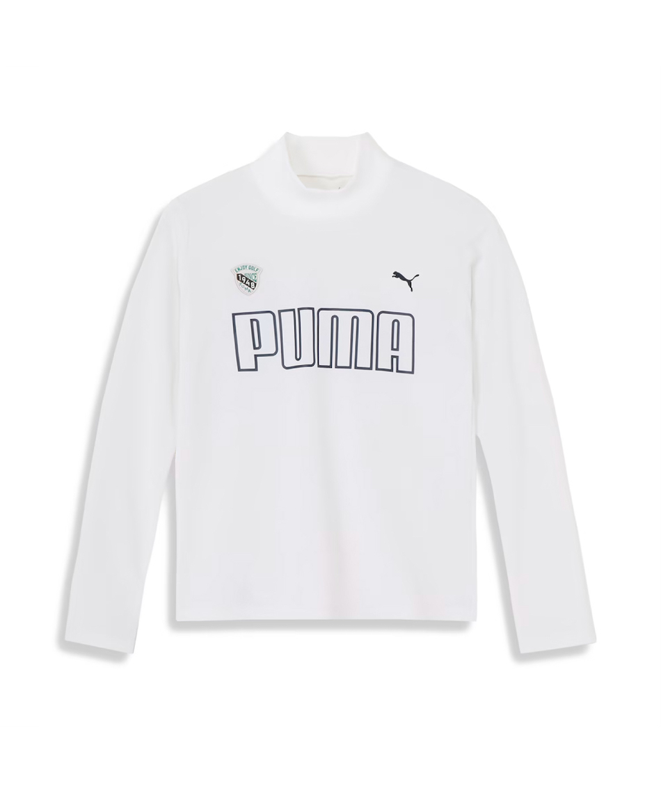 PUMA - US プーマ ゴルフ 長袖 BIGPUMAロゴ PUMA プーマ ウィメンズ ゴルフ ストレッチ ビッグプーマロゴ