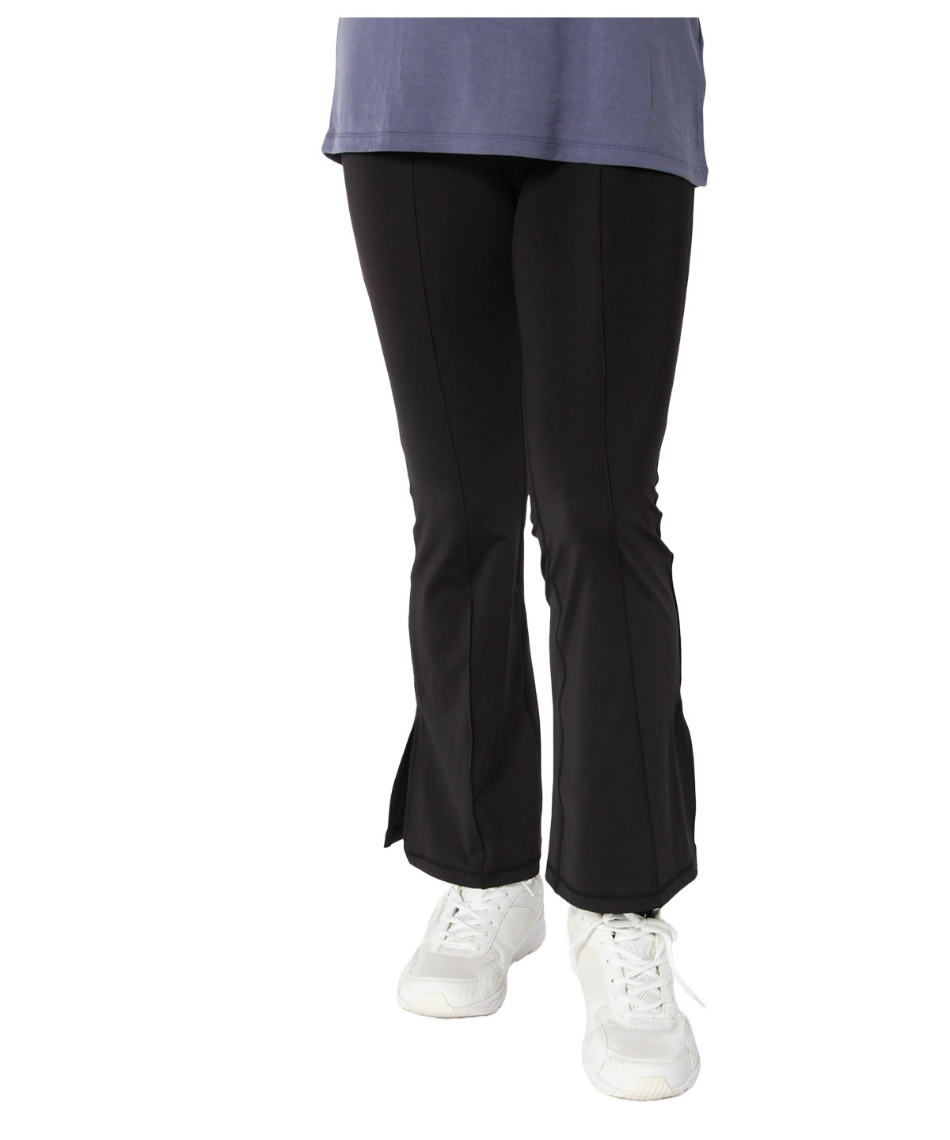 アンドライフ(&life) ロングパンツ 美脚フレアレギンスパンツ