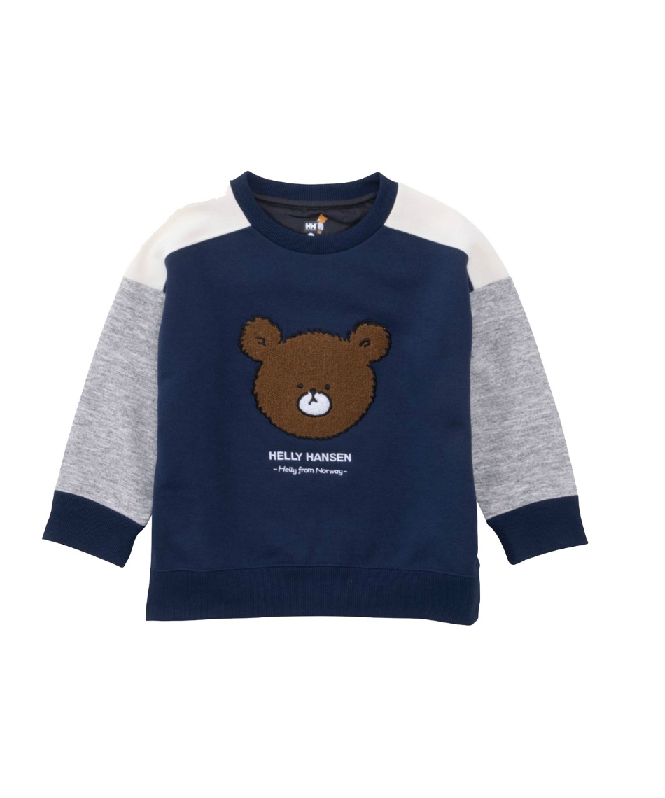 【くろ】美品　ヘリーハンセン　くま　トレーナー　裏起毛　ノースフェイス ヘリーハンセン(HELLY HANSEN) スウェット トレーナー キッズ ヘリー